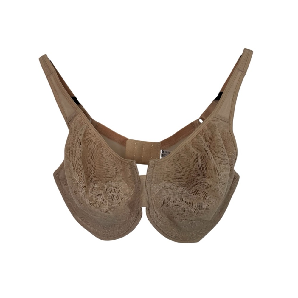 Wacoal Bra 32DDD Stark Beauty Rose Lace Semi-Sheer 855225